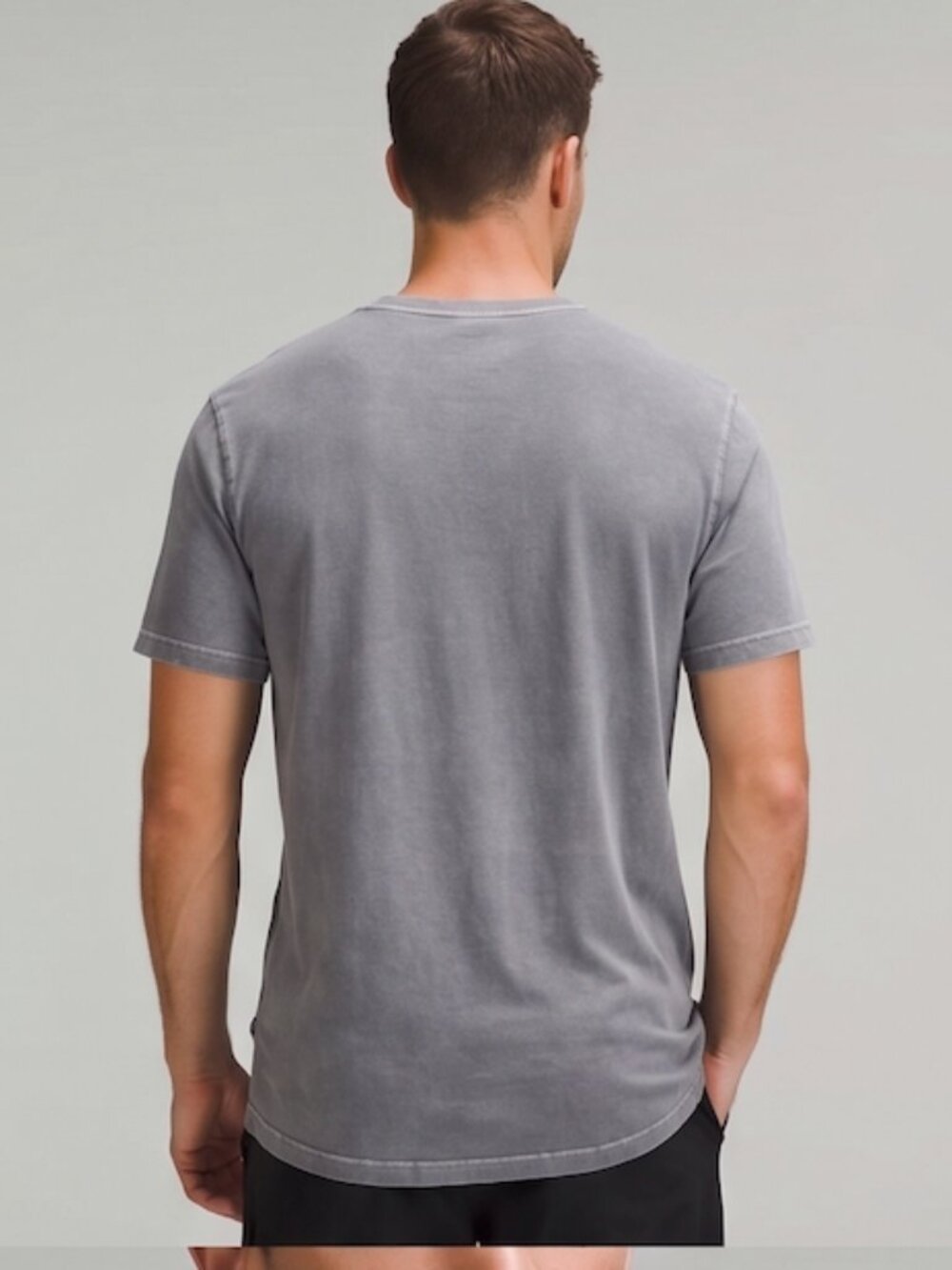 Lululemon T-Shirt Mens Large Gray Crew Neck Short Sleeve - Picture 2 of 6